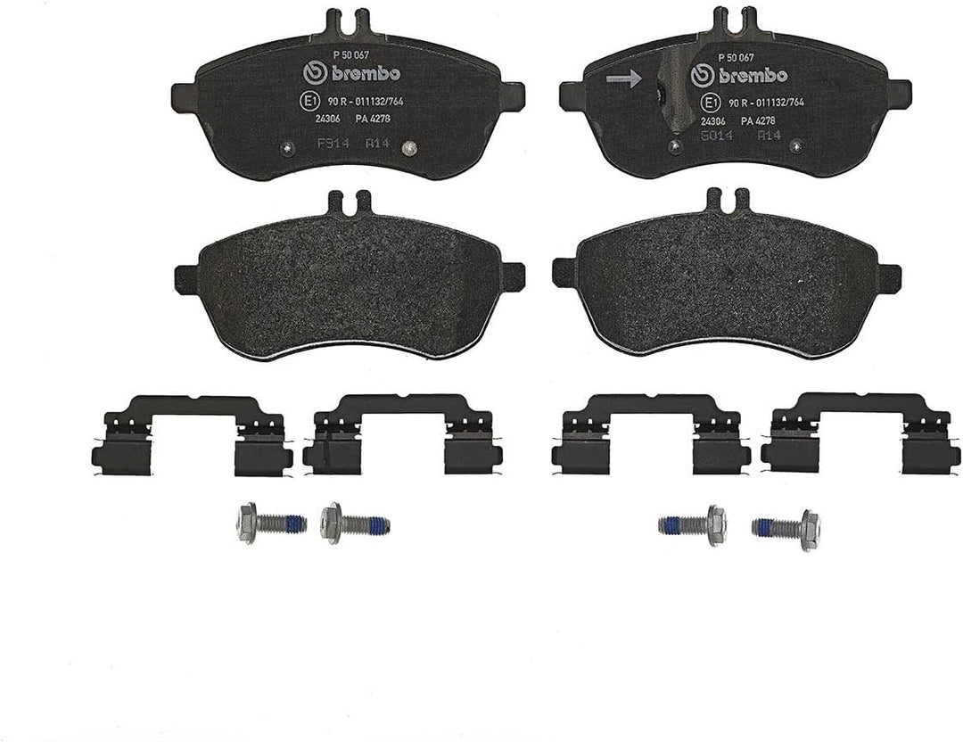 Brembo P 50 067 Bremsbelagsatz, Scheibenbremse - (4-teilig) & P 50 068 Bremsbelagsatz, Scheibenbrems