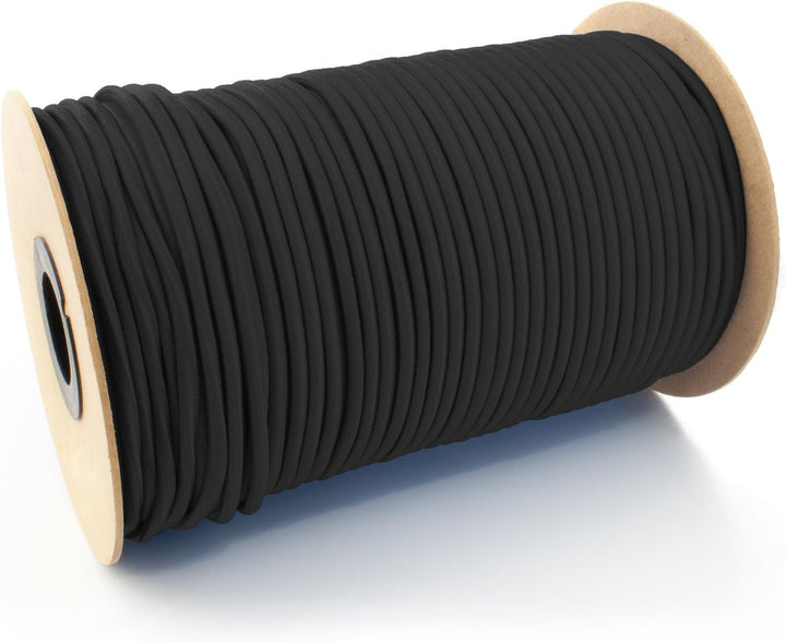 Gummiseil | 10mm | 25m | Schwarz | Expanderseil Expander Gummischnur Gummikordel Spannseil Planen Se