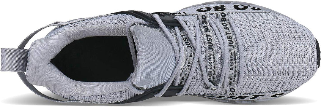 Wonesion Herren Fitness Laufschuhe Atmungsaktiv rutschfeste Mode Sneaker Sportschuhe 42 EU 3 Grau, 4