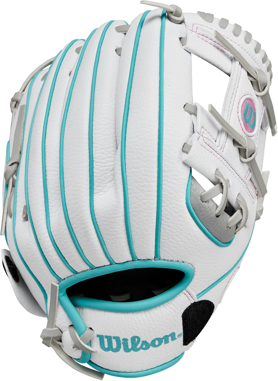 WILSON A200 Silber/Weiss/Blaugrün 10" Rechte Hand Wurf, Silber/Weiss/Blaugrün 10" Rechte Hand Wurf