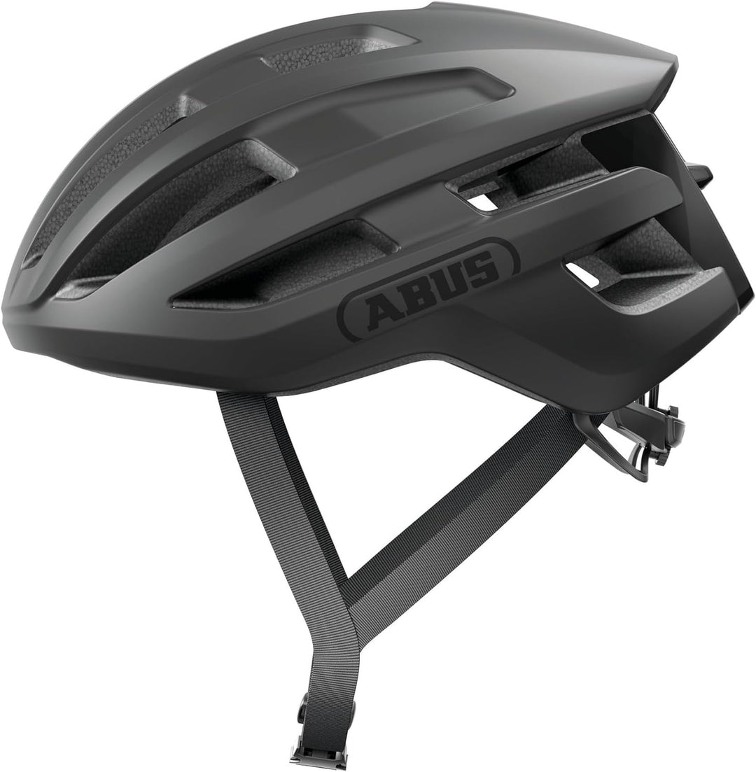 ABUS Rennradhelm PowerDome - leichter Fahrradhelm mit cleverem Belüftungssystem und aerodynamischem
