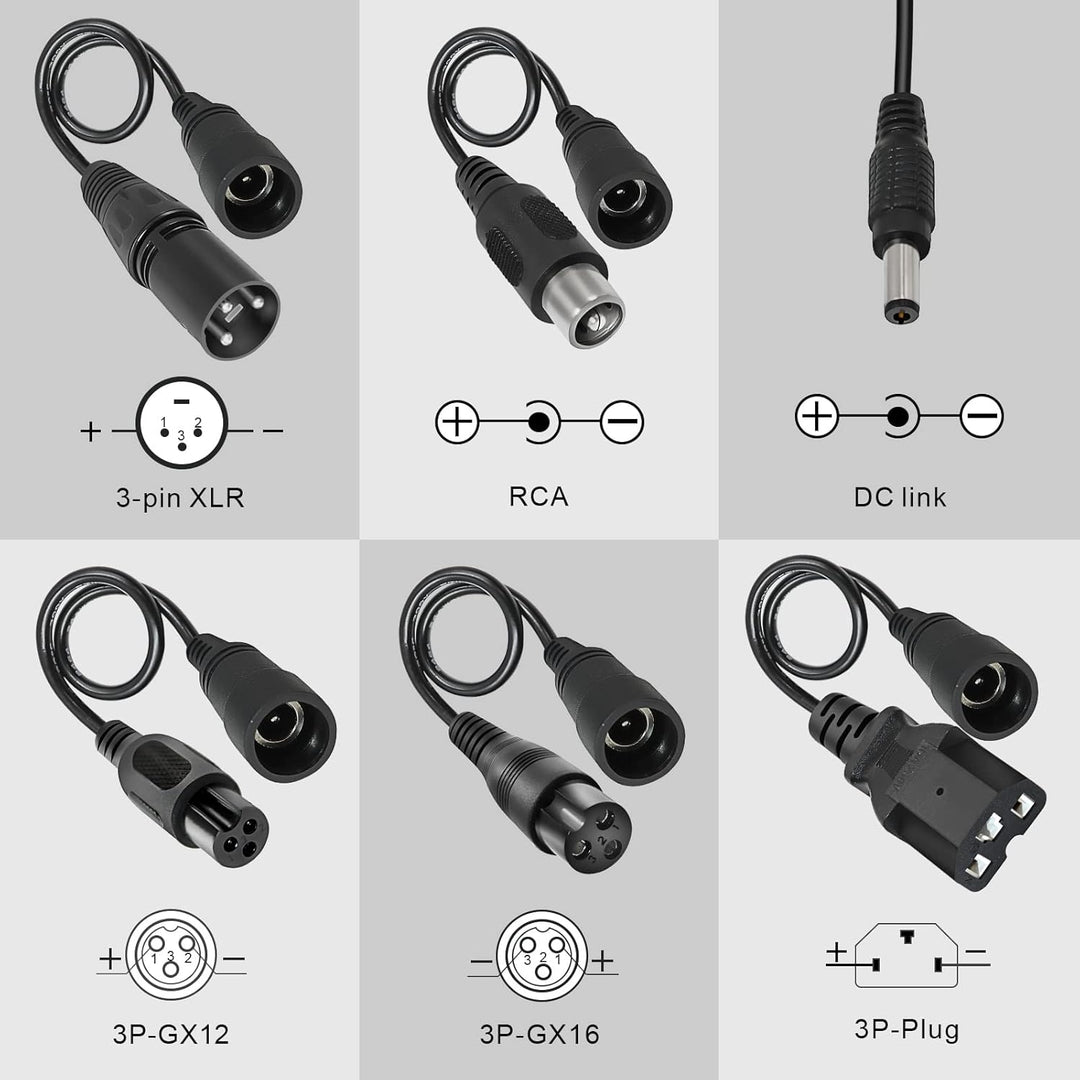 UURRPP 54.6V 2A Li-ion Ladegerät Mehrere Stecker Für Elektrofahrrad Roller E-Bike Boot Motorrad Akku