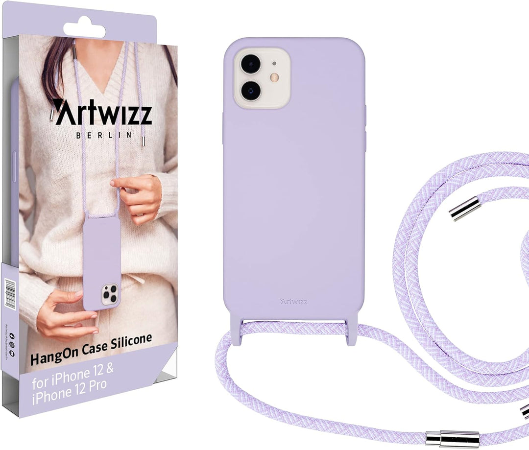 Artwizz HangOn Case geeignet für iPhone 12/12 PRO (6.1') - Elastische Schutzhülle aus Silikon als Ha