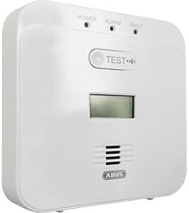 ABUS Kohlenmonoxid-Warnmelder COWM510 - CO-Melder mit 85 dB lautem Alarm, Prüftaste, 10-Jahres-Senso