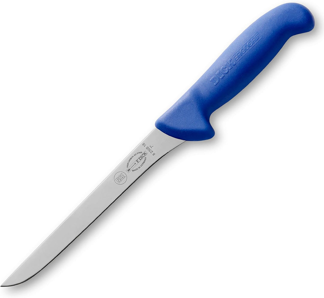 F. DICK Ausbeinmesser, Steif, Metzgermesser ErgoGrip (Messer mit Klinge 18 cm, X55CrMo14 Stahl, nich