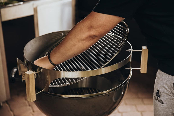 MOESTA-BBQ 10085 Smokin' PizzaRing Pizzaset für Kugelgrill Ø 57cm mit Pizzastein, Pizzablech, Pizzas