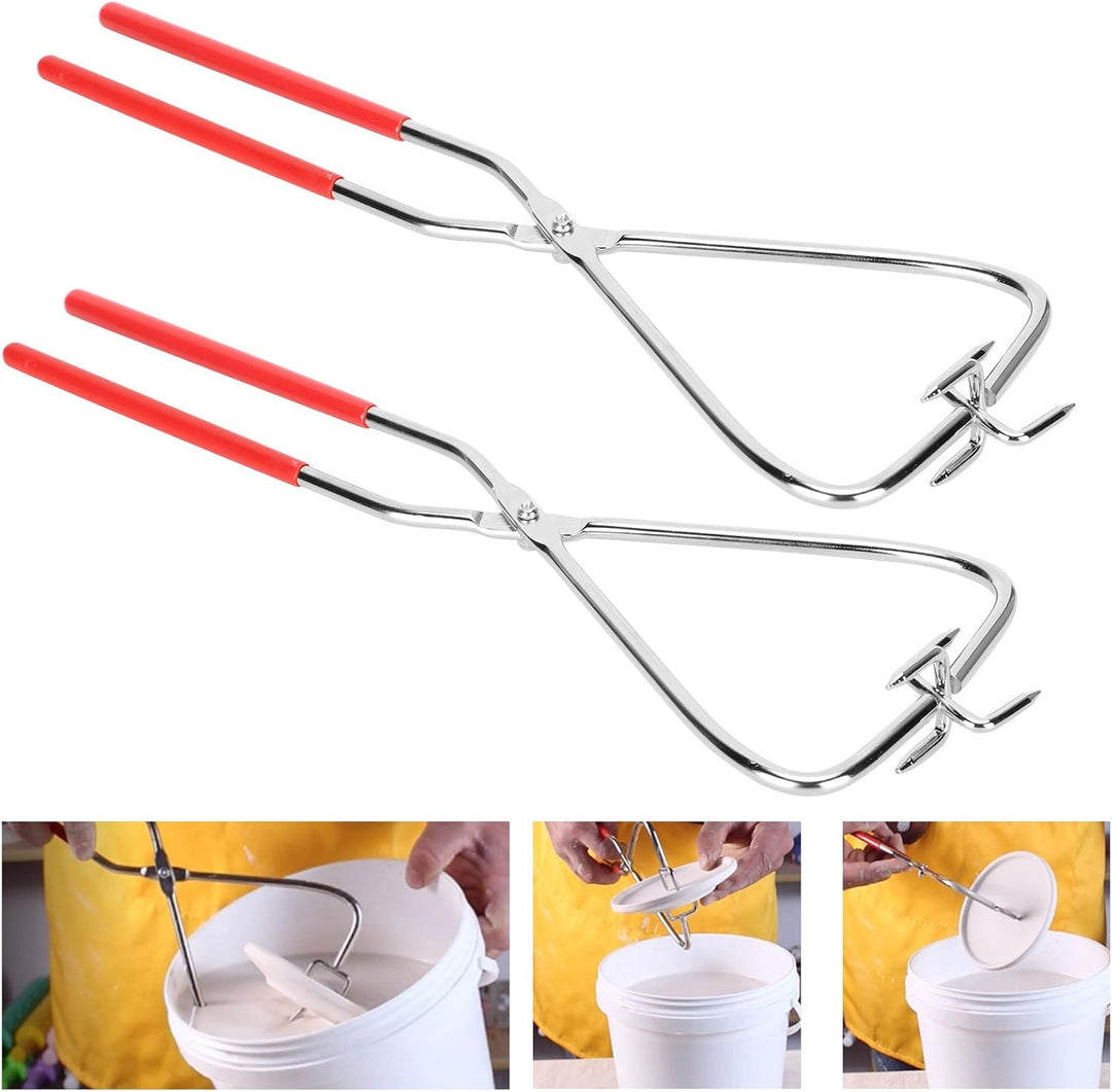 Ton-Skulpturen-Werkzeug, 2 Stück, Keramik-Glasur-Tauchzange, Edelstahl, DIY-Ton-Bildhauerei, Keramik