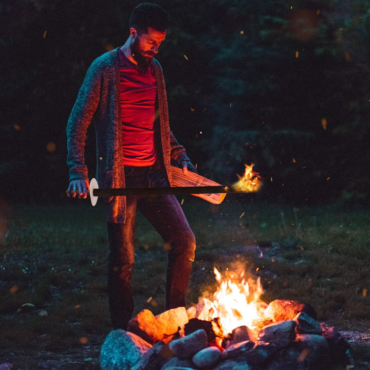 Tubiaz Wachsfackeln Brennzeit 100 min|100 StĂŒck Fackeln Mit Handschutz|Garten-Fackeln FĂŒr Nachtwande