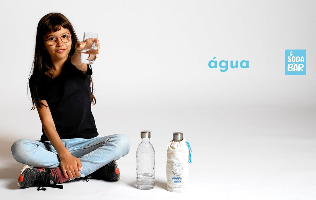 Glasflasche (Doppelpack) für Wassersprudler (SodaStream*,Aarke*,uvm.) 0,7 l mit TWIN SECURE