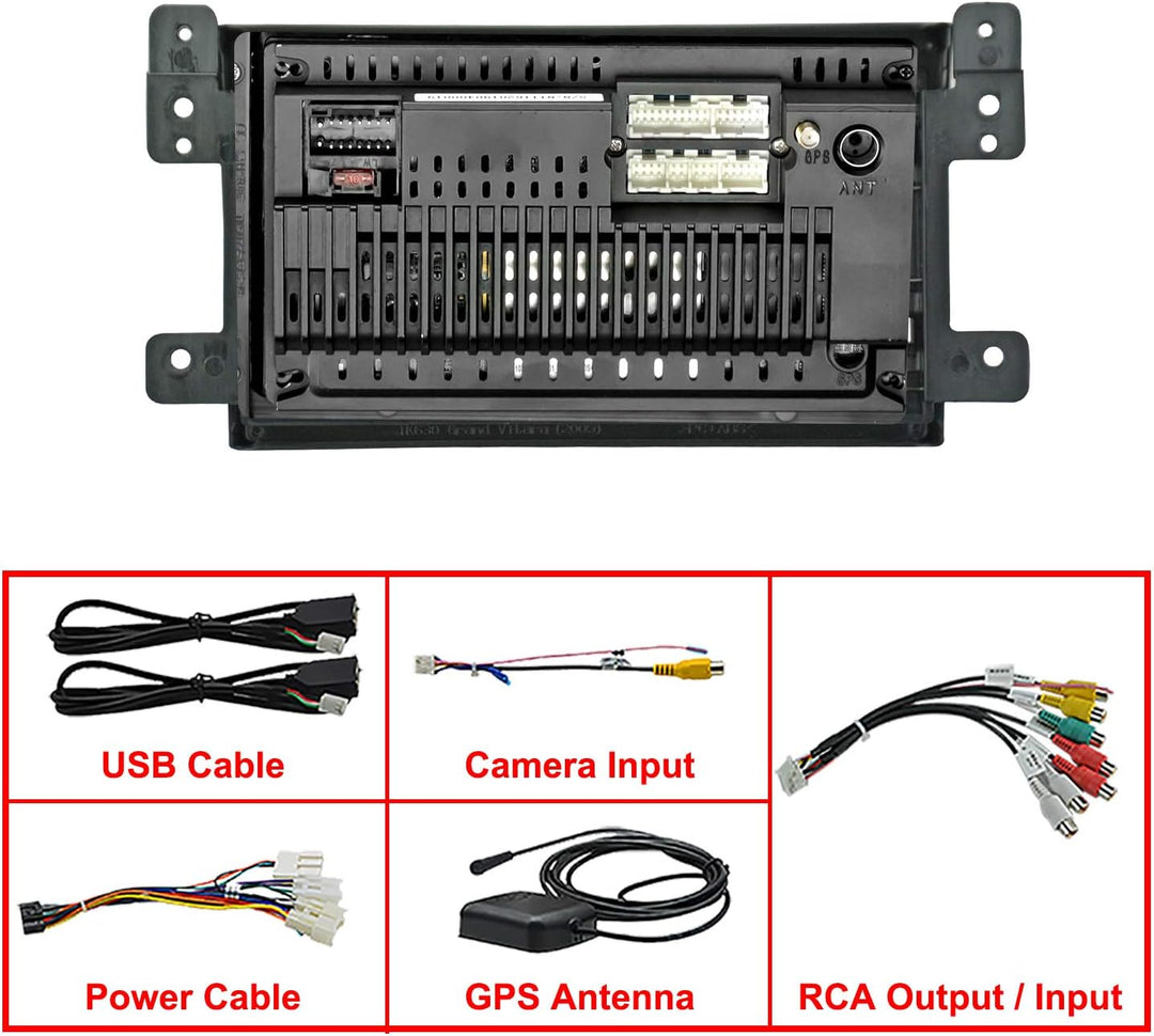 LEXXSON Android 10.1 Autoradio für Suzuki Grand Vitara 2006-2013 | 9-Zoll-AM-FM-RDS-Radio mit GPS-Na