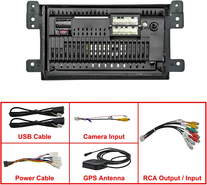 LEXXSON Android 10.1 Autoradio für Suzuki Grand Vitara 2006-2013 | 9-Zoll-AM-FM-RDS-Radio mit GPS-Na