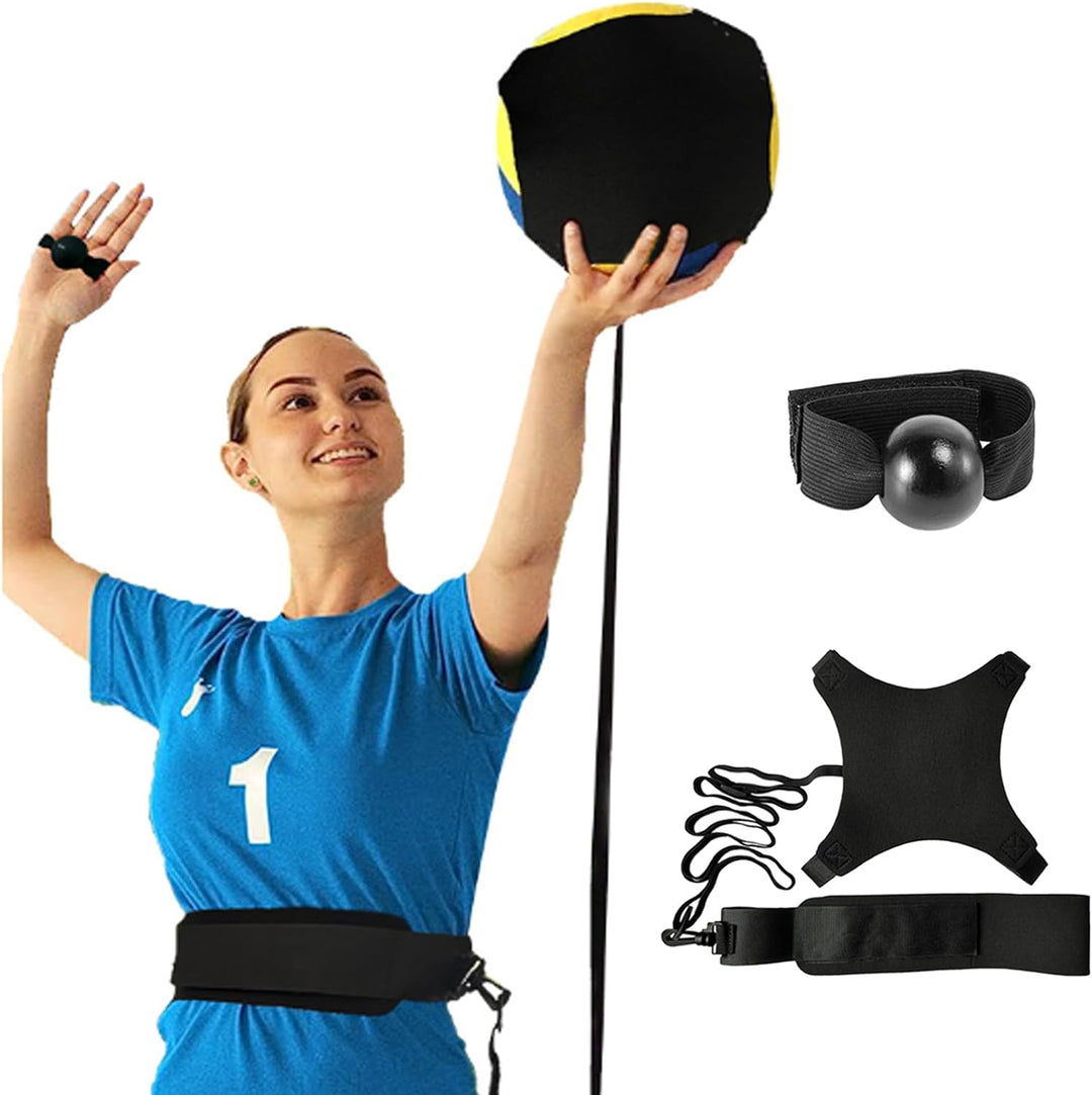 Aisny Volleyball Trainingsgeräte Set, Volleyball Zubehör Resistance Band Widerstandsgürtel Verstellb