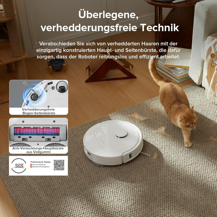 roborock Qrevo Serie Saugroboter mit Wischfunktion, 8000Pa Saugkraft(verbessert von Qrevo S), Anti-V