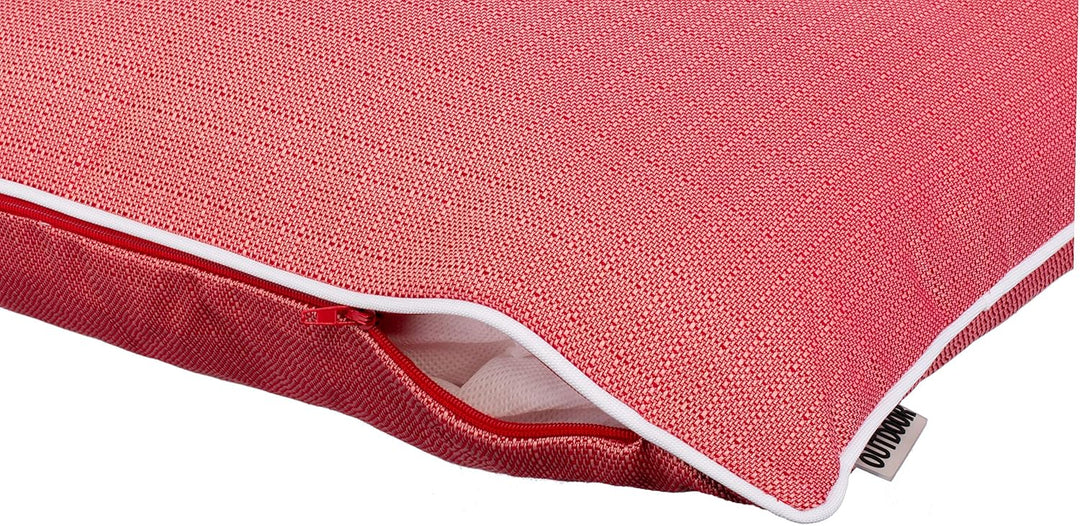 Brandsseller Outdoor Garten Kissen Dekokissen Leinenoptik strukturiert Schmutz- und Wasserabweisend