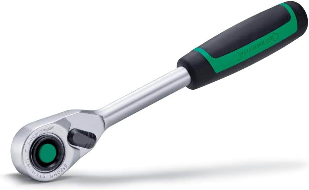 STAHLWILLE Nr. 512QR N | 1/2“ Ratsche mit 80 Zähnen | QR Sicherheitsverriegelung | extrem Robust | e