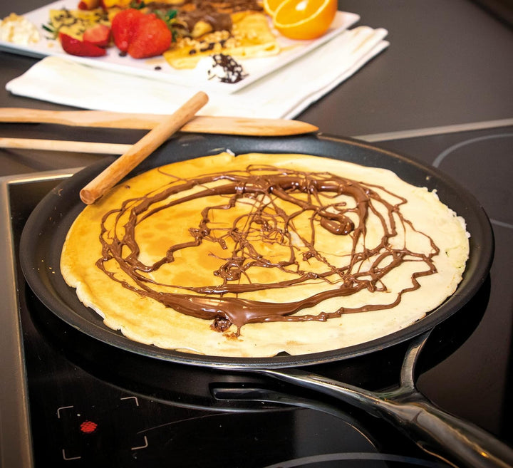 Spring Vulcano Classic Crepes Pfanne 28 cm | Edelstahl | 5-Lagen-Mehrschichtmaterial | Antihaftbesch