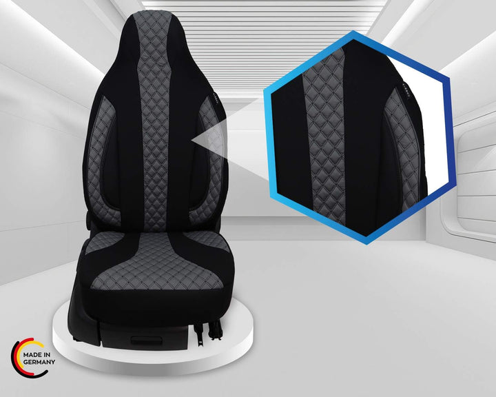 BREMER SITZBEZÜGE Mass Piloten Auto Schonbezüge kompatibel mit Toyota Aygo 1 Fahrer & Beifahrer ab 2