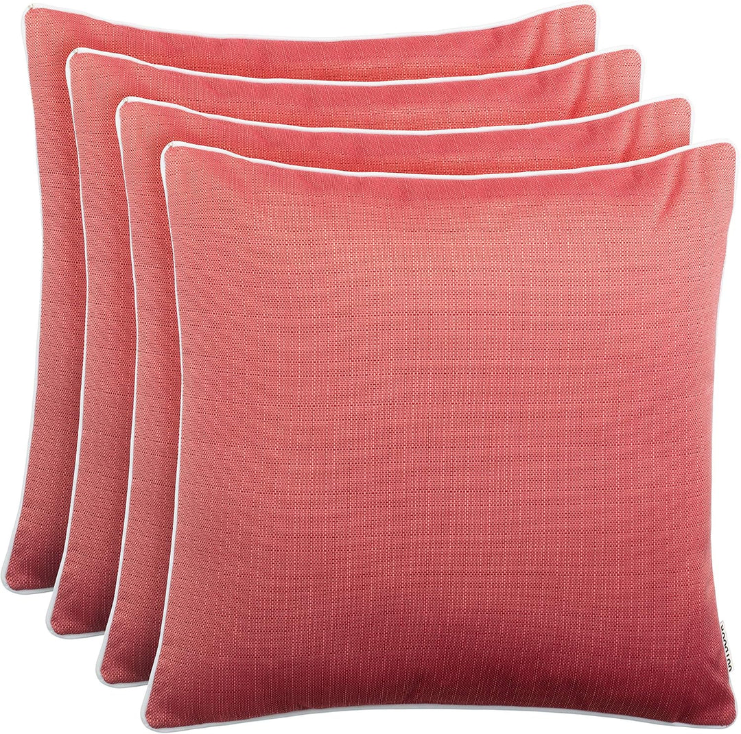 Brandsseller Outdoor Garten Kissen Dekokissen Leinenoptik strukturiert Schmutz- und Wasserabweisend