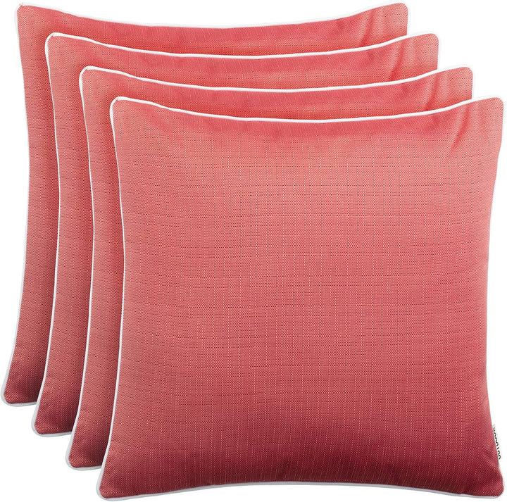 Brandsseller Outdoor Garten Kissen Dekokissen Leinenoptik strukturiert Schmutz- und Wasserabweisend