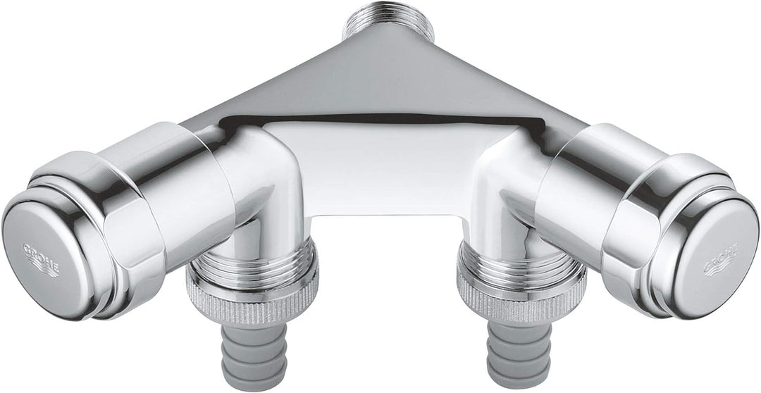 GROHE Eggemann Original WAS Doppelventil "Einfach" DN15 41022000 16,6 x 10,2 x 6,2 cm, 16,6 x 10,2 x
