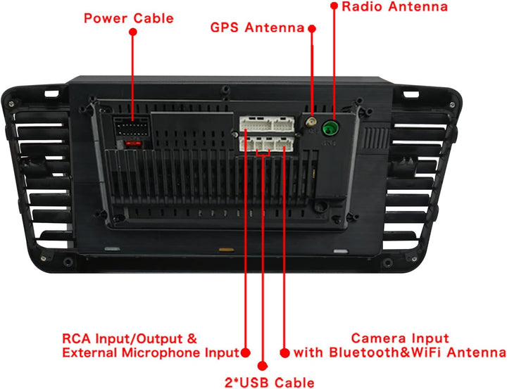 LEXXSON Carplay Radio Android Radio für Subaru Outback Legacy 2004-2009 mit 9 Zoll Touchscreen GPS W