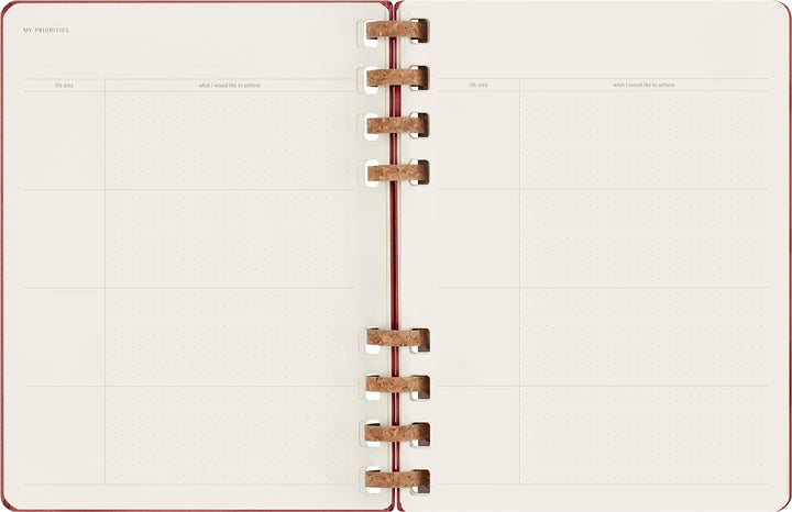 Moleskine Undatierter Monatsplaner, 12-Monats-Spiralplaner mit Festem Einband, Grösse: XL 20 x 25 cm