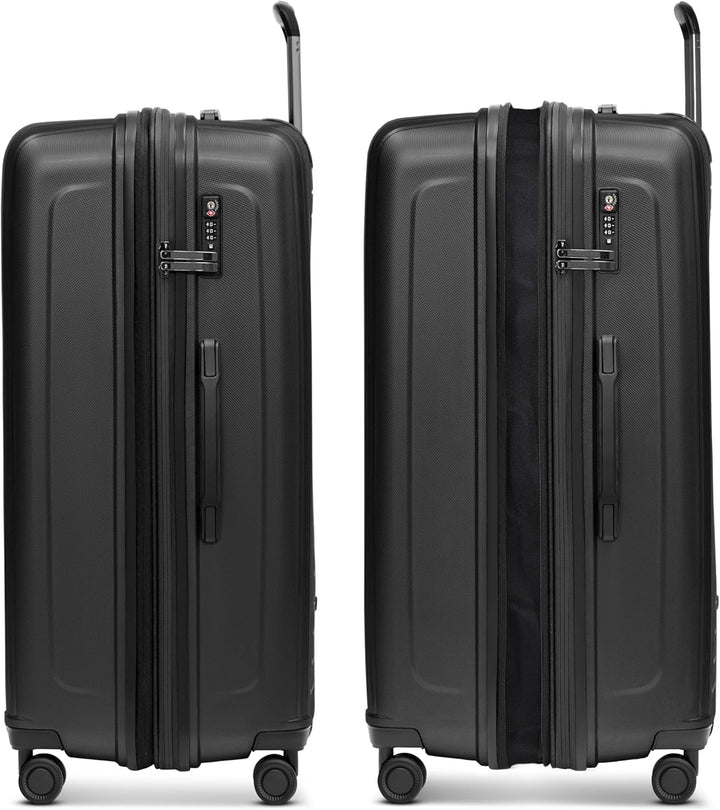 REDOLZ Hartschalen Koffer-Set-2-teilig | S Trolley 40 x 23 x 55 cm mit Laptopfach - 3,2 kg + L Troll