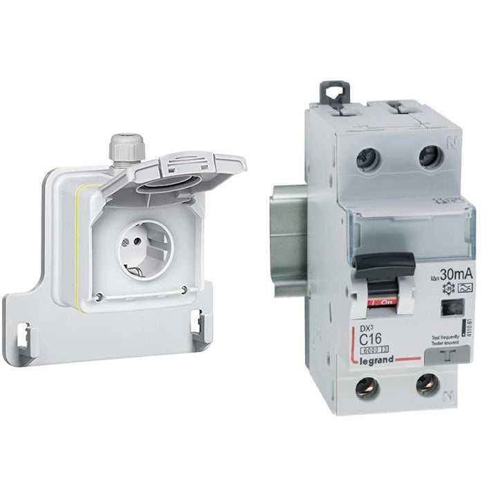 Legrand Steckdose für Elektroautos, Green' Up, Mode 1&2-kompatibel, 1 phasig, 16A, 3,7kW, Ladesystem