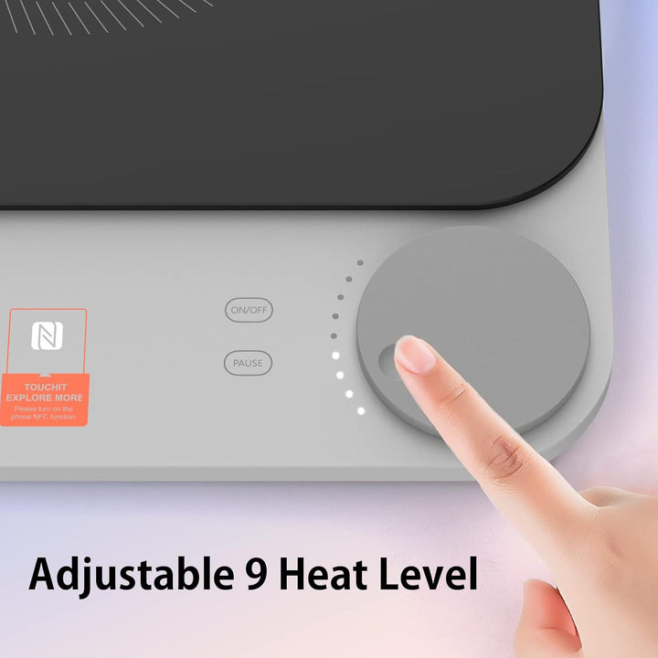 TOKIT Induktionskochplatte automatische Topferkennung 2100W 1-Tasten-Steuerung 16mm ultra-dünn Sous-