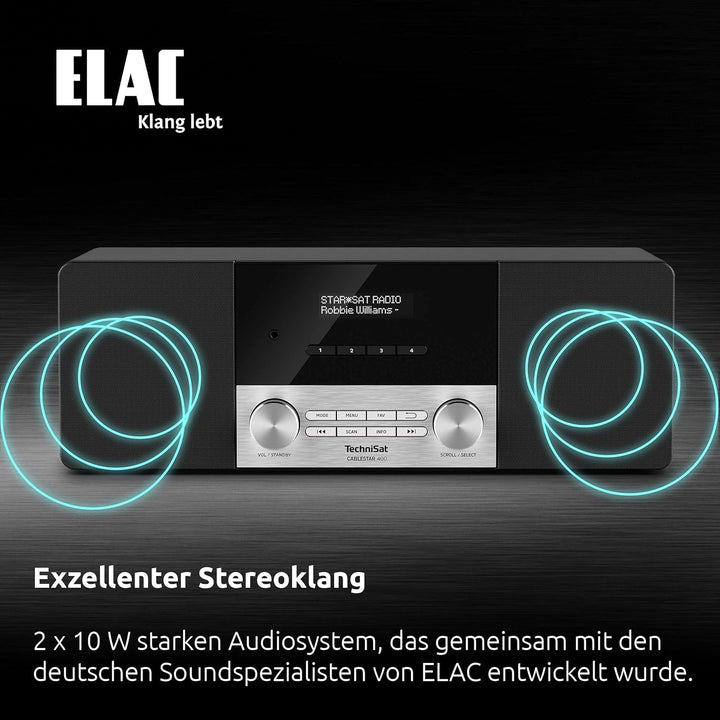 TechniSat CABLESTAR 400 - Stereoradio für unverschlüsselte Digitale Radioprogramme via Kabel (incl.