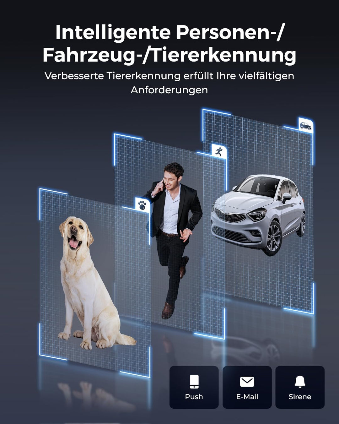 Reolink 4K 8MP UHD PTZ Outdoor Überwachungskamera PoE mit 5X 3D optischem Zoom, Auto-Tracking, Farbn