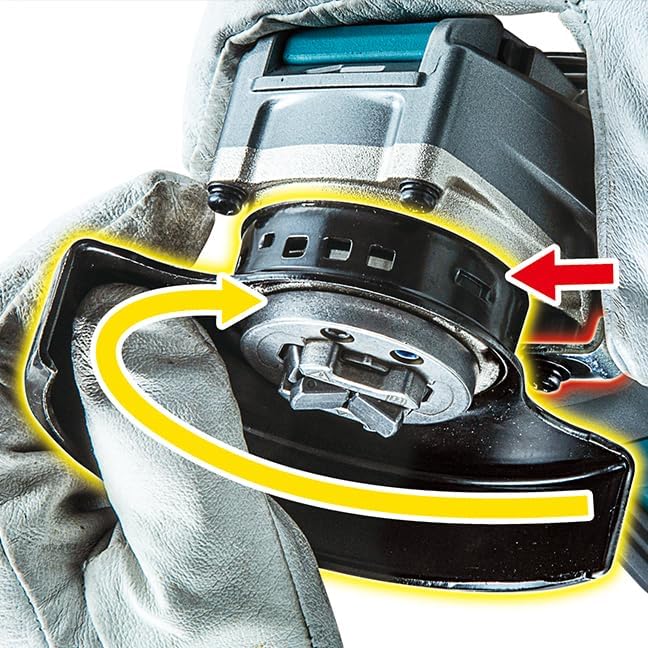 Makita GA041GZ Akku-Winkelschleifer 40V max. (ohne Akku, ohne Ladegerät), Petrol, Schwarz