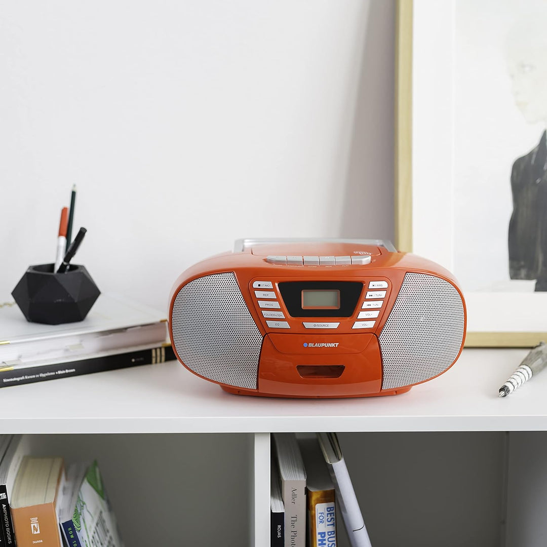 Blaupunkt B 120 RD tragbarer CD Player mit Bluetooth | Kassettenrekorder | Hörbuch Funktion | CD-Pla