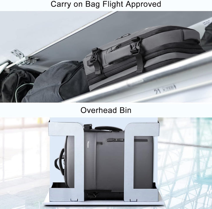 HOMIEE Handgepäck Reiserucksack, Supergross Laptop Rucksack Erweiterbar Diebstahlsicher Wasserabweis