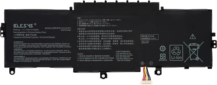 BLESYS C31N1811 Laptop Akku für Asus ZenBook 14 UX433F UX433FA UX433FN UX433FAC RX433FA RX433FN BX43