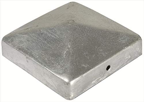 Pfostenkappen Zaunkappe Abdeckkappe Pyramide verzinkt 71 x 71 mm (6), 6