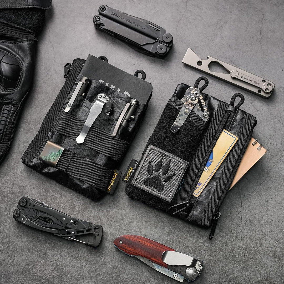VIPERADE VE16 EDC Pouch Klein EDC Organizer Werkzeugtasche mit 7 Taschen,EDC Organizer Tasche für He