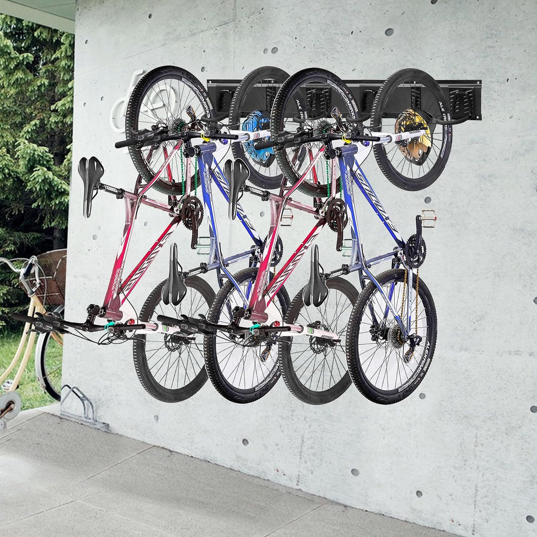 Mimoke Fahrrad Wandhalterung Vertikal Verstellbar Fahrradaufhängung Wand für E-Bike, MTB und Rennrad