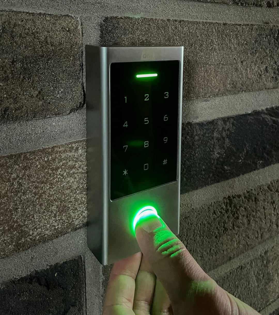 dnt Fingerprint-Codeschloss BioAccess PRO, DNT000013, Metall/Schwarz, Fingerprint-Codeschloss