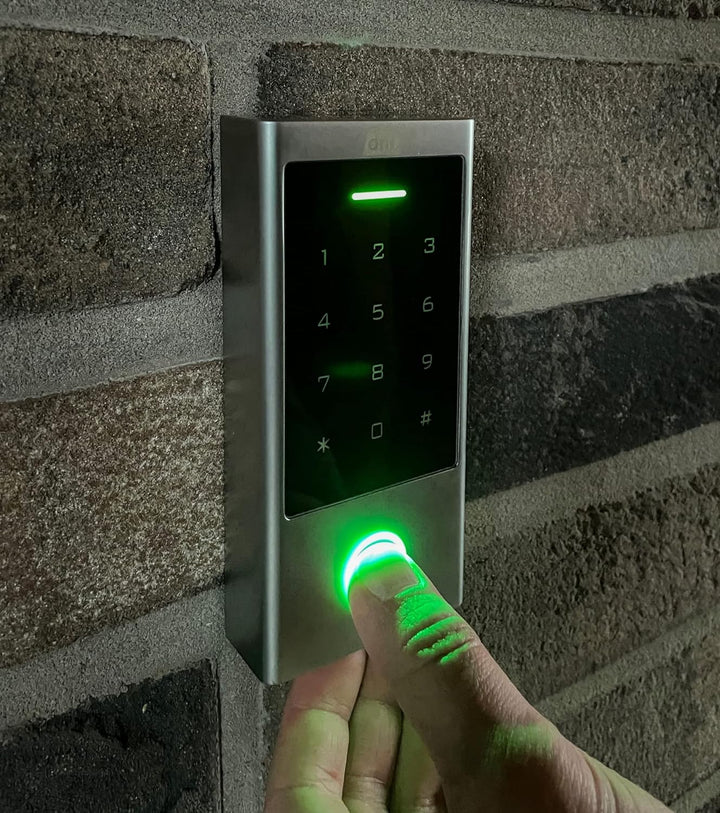 dnt Fingerprint-Codeschloss BioAccess PRO, DNT000013, Metall/Schwarz, Fingerprint-Codeschloss