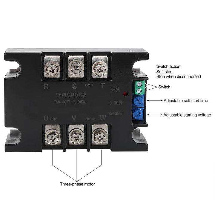 Elektrischer Softstart Controller Aluminium Boden Einzel Dreiphasenmotor Softstartmodul Softstartreg