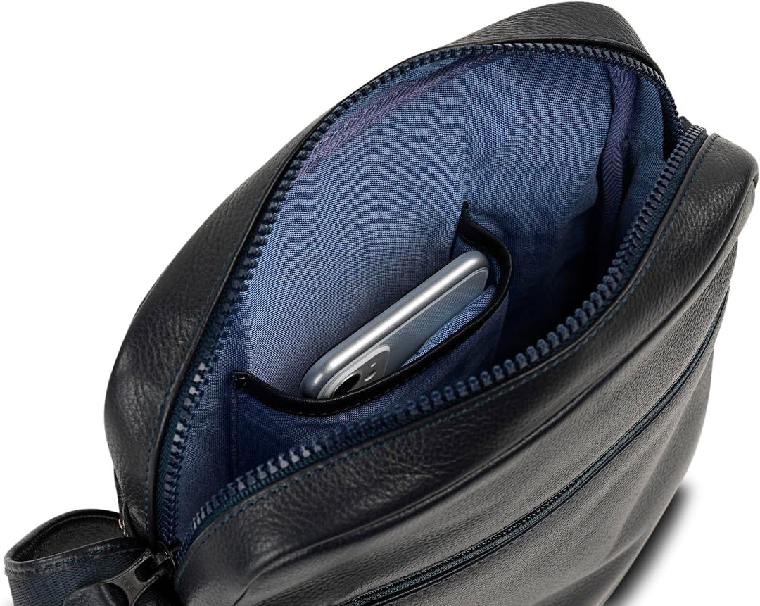 JASLEN - Leder Umhängetasche Herren - Umhängetasche Herren Leder mit Verstellbarem Riemen - Umhänget