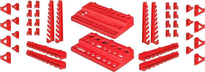 Werkstattregal Wandregal | 1728 x 780 mm | Lagersystem mit Werkzeughalterungen und Stapelboxen - Wan