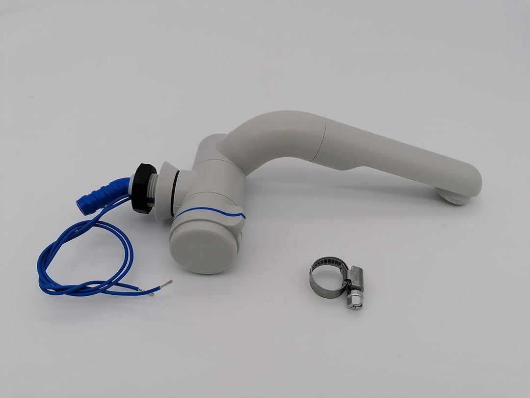 CR-MOESANCO® Automatischer Wasserhahn für Wohnwagen, 12 V, für Wohnmobil, Waschtisch, Boot (grau), G