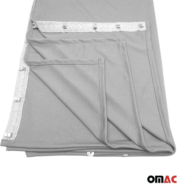 Autogardinen Fahrerhaus Mass Gardinen kompatibel mit VW Caddy L1 L2 Sonnenschutz Grau 130x180 Beige,