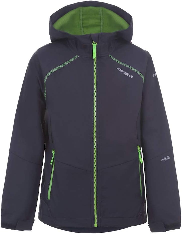 ICEPEAK Jungen Korbach Jr Softshell Jacke 128 Grün, 128 Grün
