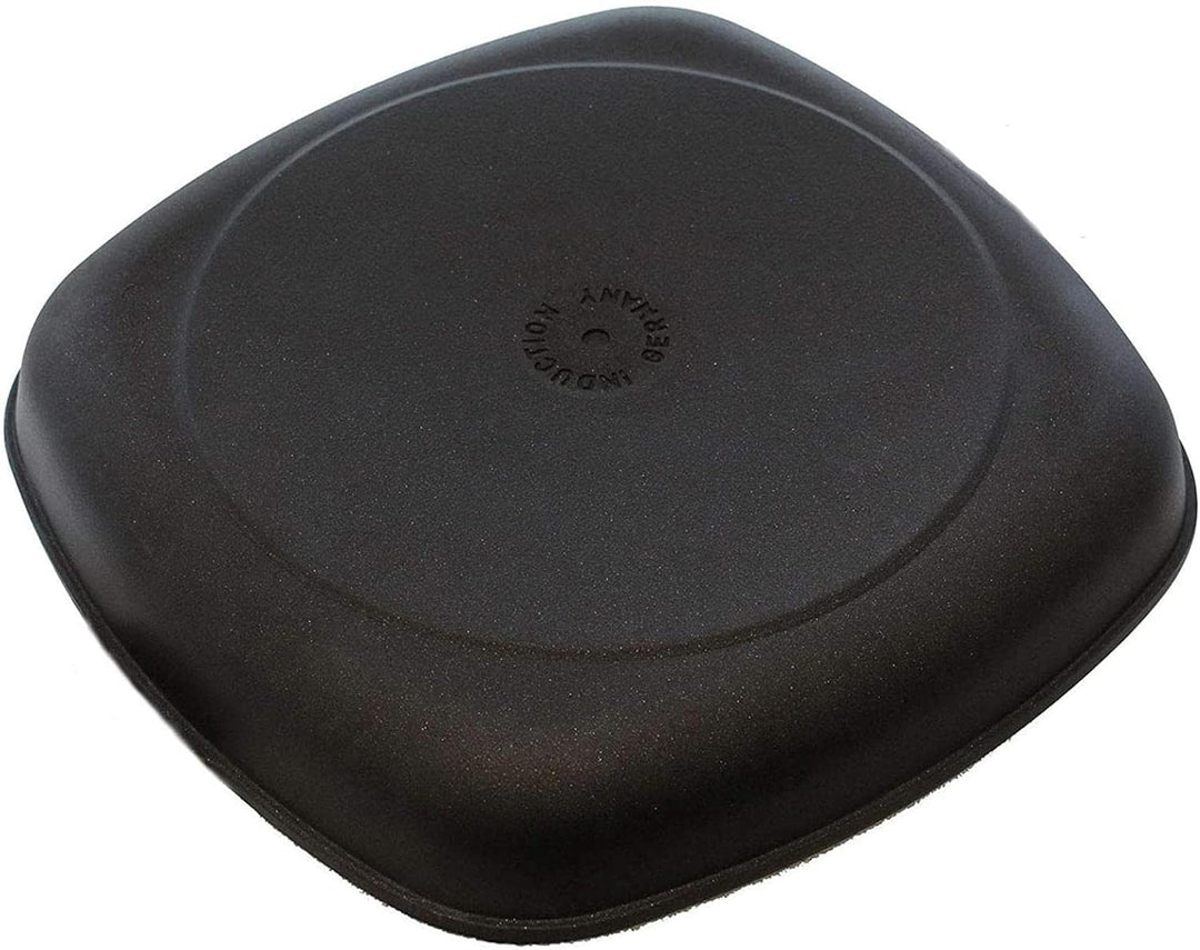 Eurloux Guss-Kasserolle Induktion Set & Glas-Deckel 28 x 28 cm - quadratische Universal Bratenkasser