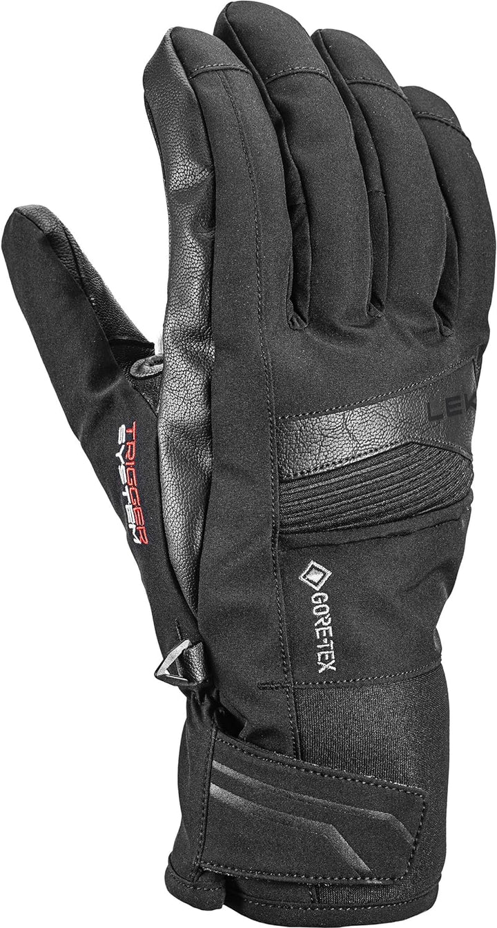 LEKI Shield 3D GTX Handschuhe Skihandschuhe Fingerhandschuhe EU 7 Schwarz, EU 7 Schwarz