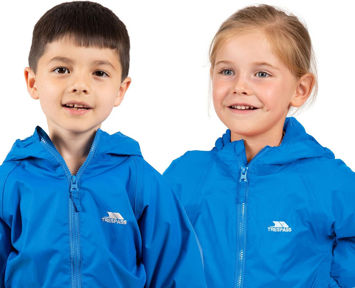 Trespass Unisex Baby Tropfenform Regenanzug 6-12 Monate kobalt, 6-12 Monate kobalt