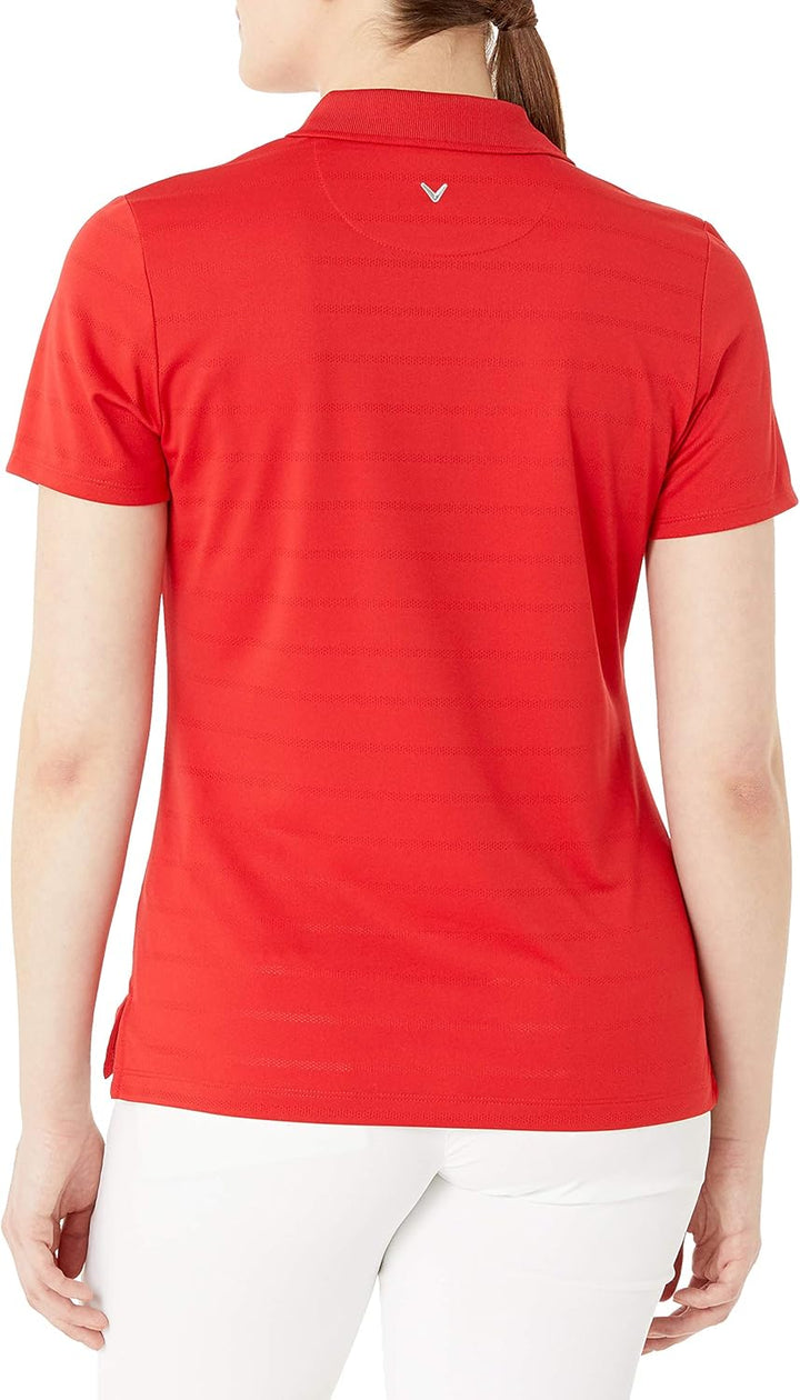 Callaway Damen Poloshirt mit offenem Netzstoff, kurzärmelig M Salsa, M Salsa